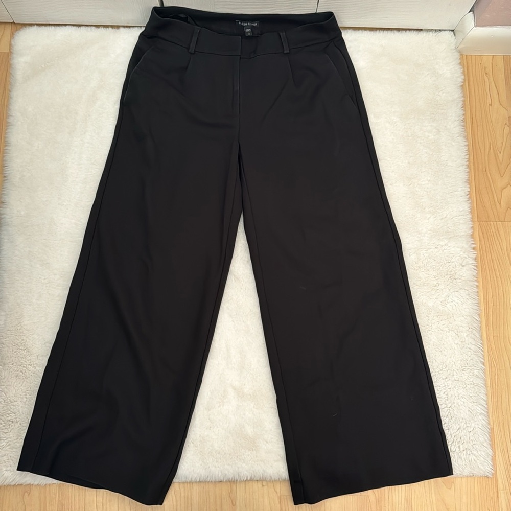 Eileen Fisher Black Wide Leg Pants